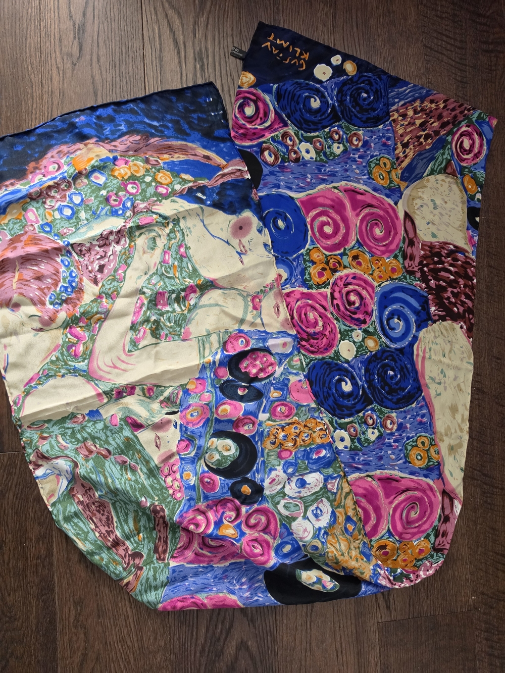 Artistic Multi-Color Circle  100% Silk GUSTAV KLIMT